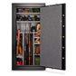 Mesa Gun Safe MBF7236E showcasing 42 gun capacity with electronic lock, featuring all steel construction and secure storage.