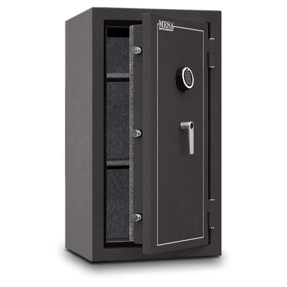 Mesa Safe 2-Hour Burglary & Fire Safe MBF3820E with electronic lock, spacious storage for valuables.