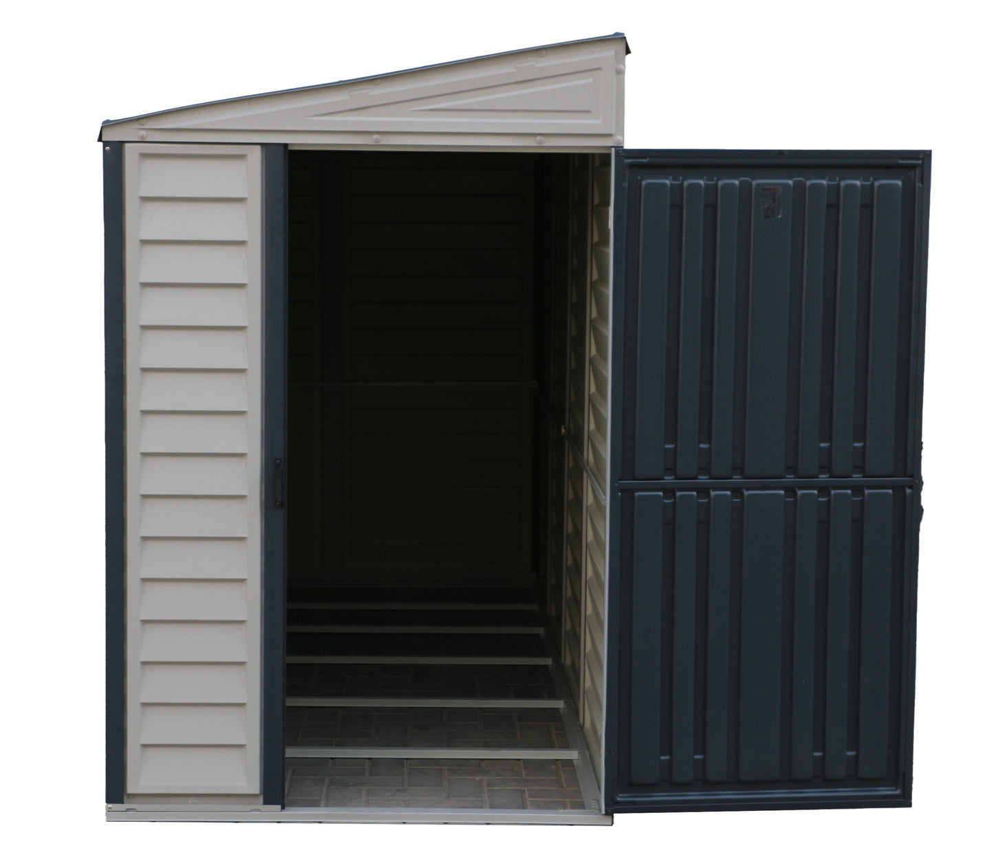 DuraMax Vinyl Shed 4x10 SideMate Plus with Foundation Kit