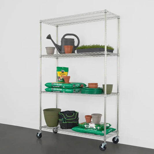 SafeRacks 18" x 36" x 72" 4-Tier Wire Rack 