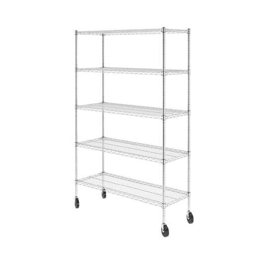 SafeRacks 18" x 48" x 72" 5-Tier Wire Rack 