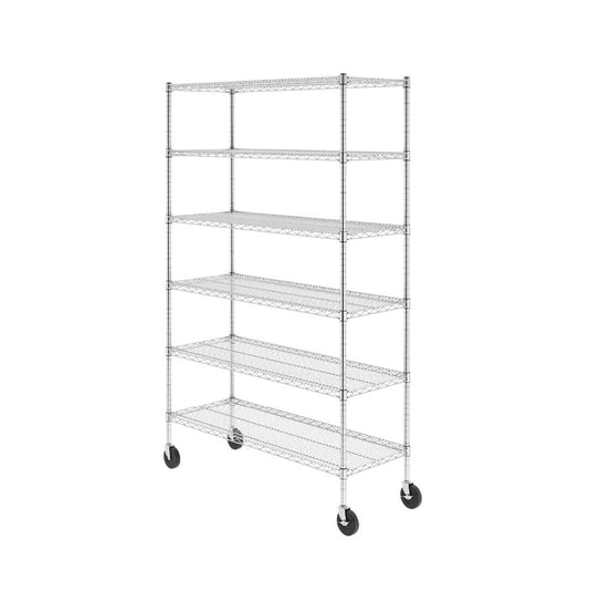 SafeRacks 18" x 48" x 72" 6-Tier Wire Rack 