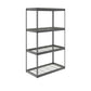 SafeRacks 24" x 48" x 84" heavy-duty garage shelving unit with four adjustable shelves.