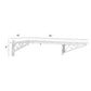 SafeRacks 18" x 36" wall shelf dimensions with 8" height for garage storage and organization.