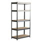 SafeRacks 18" x 36" x 72" garage shelving unit with five adjustable shelves for organized storage.