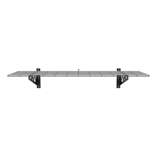 Saferacks 18" x 48" Wall Shelves | Two Pack with Hooks 
