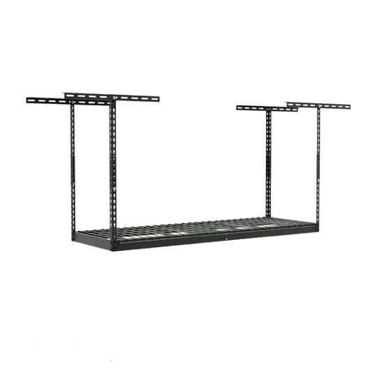 SafeRacks 2' x 6' overhead garage storage rack with adjustable drop length and industrial strength design.