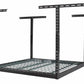 SafeRacks 4' x 4' overhead garage storage rack with adjustable height and sturdy metal frame.