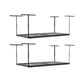 SafeRacks 4' x 8' overhead storage rack set with adjustable height and industrial-strength steel for garage organization.