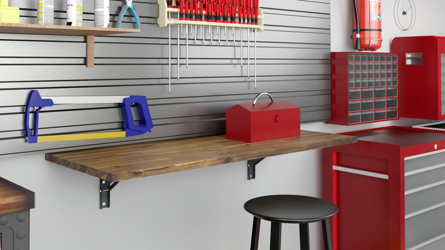 Duramax Spence 48 in. Wall Mounted Folding Table 68032