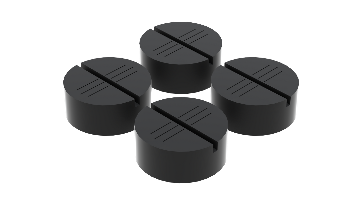 QuickJack 2-Post Slipover Pads Round Pad (4-Pack) 5210254