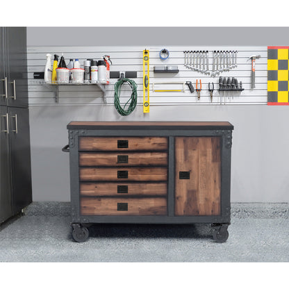 Duramax 5-Piece Garage Storage Combo Set w/ Workbench, Tool Chest and Wall Cabinets 5WBTC3WC