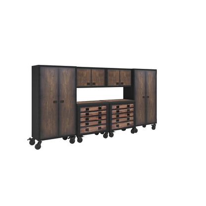 Duramax 6-Piece Garage Storage Combo Set w/ Tool Chests, Wall Cabinets and Free Standing Cabinets 6P2TC2WC2FC