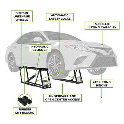 QuickJack 5000TL Portable Car Lift 110V Standard Frame 5175630