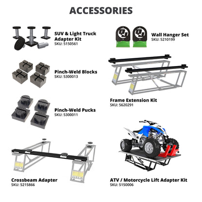 QuickJack 8000TLX 8,000-lb. Portable Car Lift Extended Frame 5175673