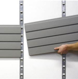 storeWALL 8' Standard Duty Slatwall Panels + InstallStrips 