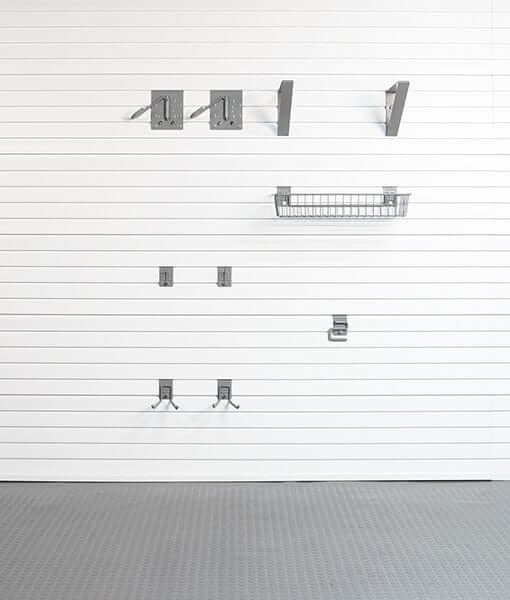 storeWALL Basic Bike Bundle showcasing wall hooks and storage solutions for bikes and accessories.