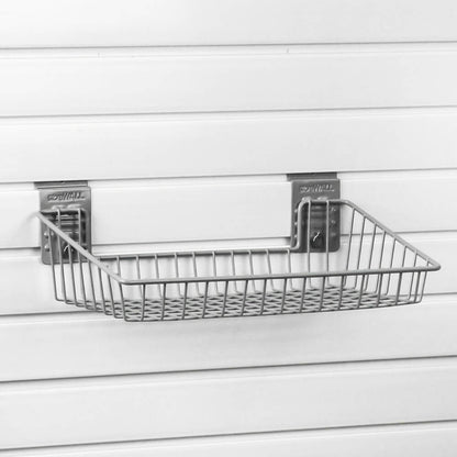 storeWALL Deluxe Basket for garage organization, perfect for tools and sports equipment storage.