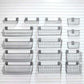 storeWALL Deluxe Garage Storage Baskets organized on slatwall, ideal for tools and sports equipment.