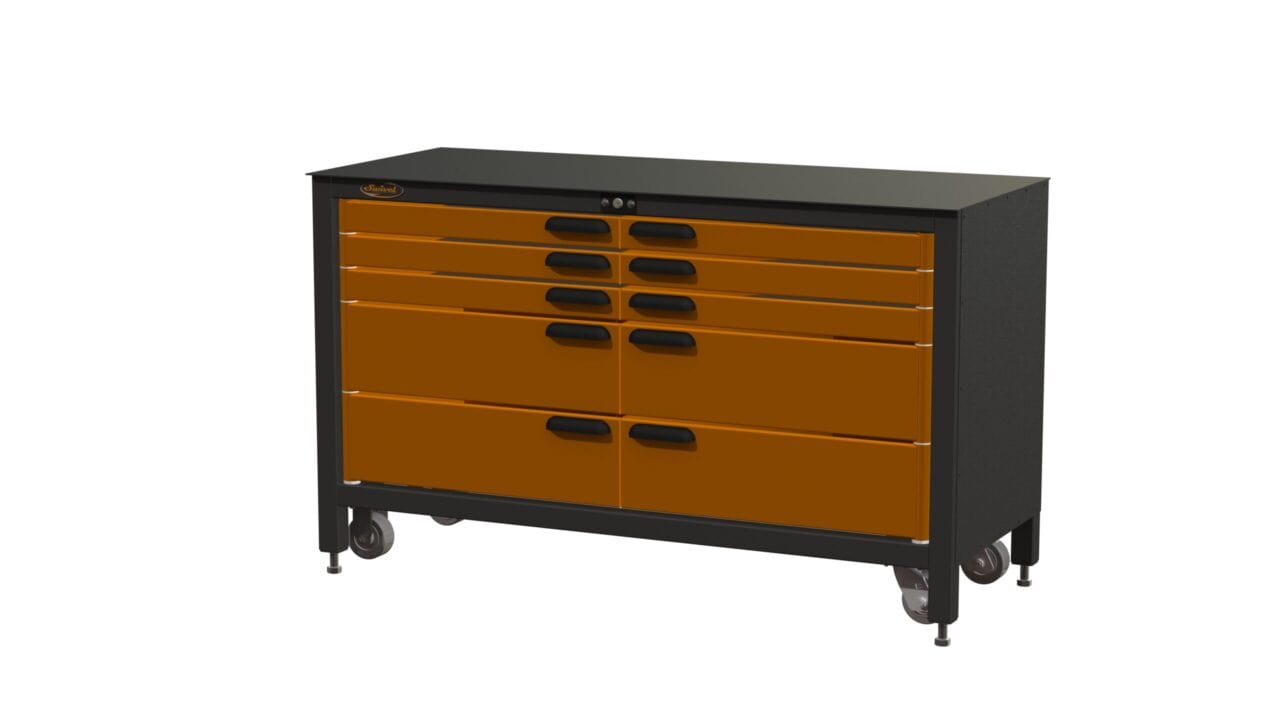 Swivel Storage Solutions Max 60 10-Drawer 60" Rolling Workbench | MAX603510