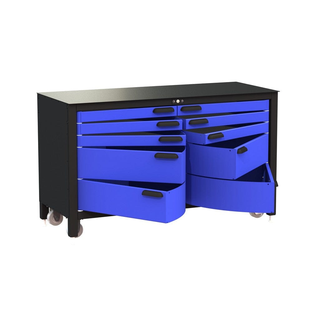 Swivel Storage Solutions Max 60 10-Drawer 60" Rolling Workbench | MAX603510