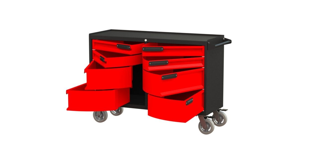 Swivel Storage Solutions 8-Drawer Rolling Tool Cabinet | PIVOT 500