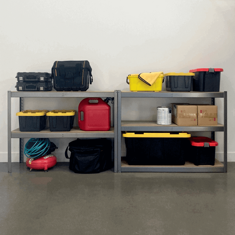 SafeRacks 18" x 48" x 72" Garage Storage Solution | Modular Shelves