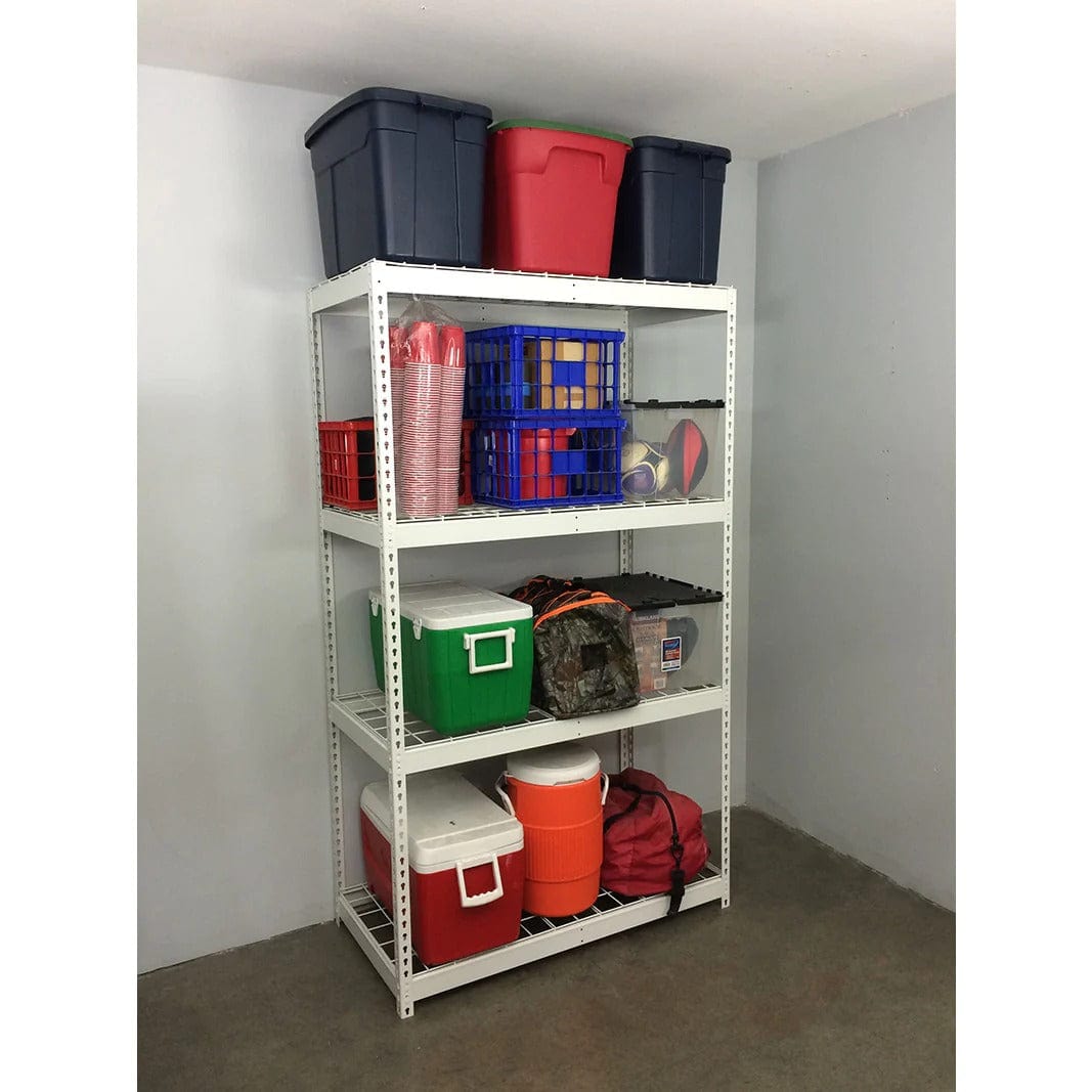 SafeRacks 24" x 48" x 84" Garage Wire Grid Shelving Rack | Adjustable