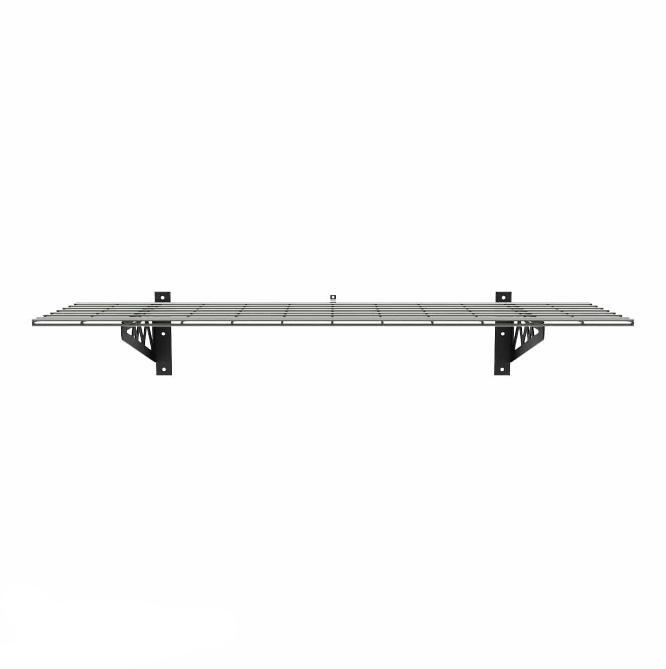 SafeRacks Heavy-Duty Garage Wall Shelves 18" x 48" | Two Pack with Hooks